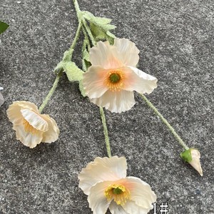 LO-625 Vente en gros de fleurs artificielles de champagne, assortiment de roses en soie, hortensias, tiges florales mixtes pour la décoration de mariage - Product Image 4