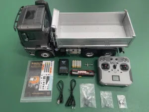 Kabolite K5702 1:14 échelle <span class=keywords><strong>6X6</strong></span> tige de levage électrique <span class=keywords><strong>camion</strong></span> à benne basculante 2.4G <span class=keywords><strong>RC</strong></span> modèle de véhicule d'ingénierie en métal - Product Image 5