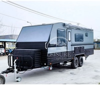 Caravane de voyage tout-terrain conforme aux normes australiennes avec énergie solaire 400W