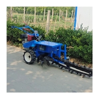 Trancheuse agricole à moteur diesel 12 CV avec chaînes à dents pour tracteur