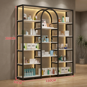 High End Stainless Steel Cosmetic Display Stand Perfume Display <b>Cabinet</b> for Beauty Shop - Product Image 5