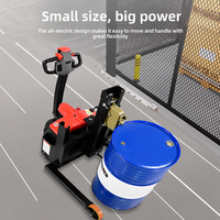 Nouveau chariot électrique pour fûts d'huile avec pince à bec d'aigle autobloquante, adapté aux fûts en fer et en plastique de 55 gallons
