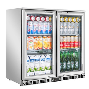 Enfriador de Botellas de Cerveza Comercial al por Mayor, Enfriador Vertical de Bebidas con Ventilador, Puerta de Vidrio, Refrigerador de Barra para Bodega o Cuarto de Vinos - Product Image 5