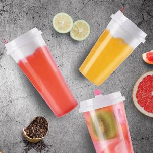 Custom Logo Single Wall 90mm <b>Plastic</b> PP Matte Frosted 16oz/24oz Drinking <b>Cups</b> for Milk Tea & Boba Fruit - Product Image 1