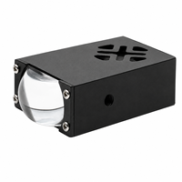 Projecteur LED blanc et jaune pour moto, mini phare laser matriciel dissimulé, lumière de calandre de voiture