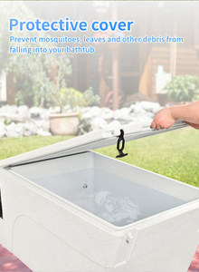 Đá bồn tắm cho vận động viên mô hình mới hình chữ nhật Băng bồn tắm Acrylic một mảnh lạnh Plunge 1HP Máy làm lạnh tích hợp tất cả trong V - Product Image 3