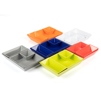 Conception personnalisée Mélamine Bento Plateau Pour La Portion De Nourriture