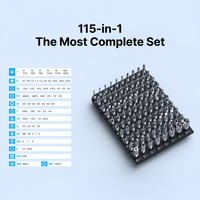 Kit d'outils de précision AXTH 116-en-1 – Jeu de tournevis de qualité supérieure avec embouts magnétiques en acier pour réparation professionnelle (vente en gros)