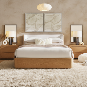 OSLO doppio telaio <span class=keywords><strong>letto</strong></span> in rovere francese in <span class=keywords><strong>legno</strong></span> massello dalla cina RH Factory Direct-RH Oslo tessuto <span class=keywords><strong>letto</strong></span> - Product Image 1