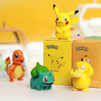 Figura Auténtica de Pikachu y Psyduck de Pokémon, Adorno Lindo para el Tablero del Auto, Decoración de Escritorio, 100% Original, Regalo Coleccionable, Venta al Por Mayor