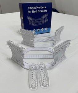 4 stuks hoeslakenhouders voor hoeken, heavy-duty matraslakenclips, houden hoeslakens stevig en strak, opbergoplossingen voor kasten - Product Image 3