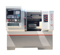 Mini torno Horizontal X400 de alta precisión, equipo de mecanizado mecánico de cama plana de un solo husillo, controlador GSK, nuevo