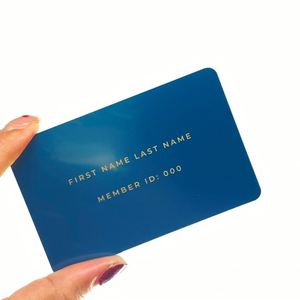 Cartes de visite en métal RFID en acier inoxydable bon marché, taille standard 3,5 x 2 pouces (85 x 54 mm) - Product Image 3