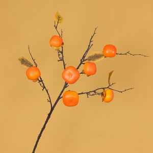 Branches de kaki artificielles Offre Spéciale branches de décoration intérieure de fruits maison salon décoration de jardin branche de plante - Product Image 2