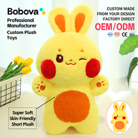 OEM ODM Kustom Mainan Boneka Kelinci Kuning Berkualitas Tinggi, Boneka Hewan Lembut Menggemaskan Kawaii Kejutan untuk Anak-anak Remaja Dewasa