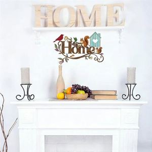 Decoración de Pared con Casitas de Pájaros Metálicas al por Mayor, Adorno de Hierro con Temática de Ángeles para Decoración del Hogar - Product Image 4