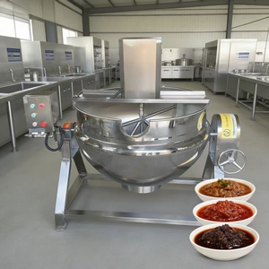 Chaudière à vapeur industrielle à double enveloppe <span class=keywords><strong>Yido</strong></span> 50L/100L/200L/300L/500L de haute qualité avec moteur électrique pour la transformation de la viande - Product Image 1