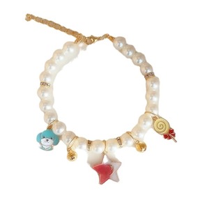 Beautiful Pet Pearl Pet <b>Collar</b> Adjustable <b>Small</b> <b>Dog</b> Cat Monochrome All Seasons Jewelry - Product Image 5