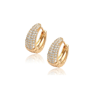 Boucles d'oreilles creuses Xuping 96848, bijoux fantaisie à crochet pour femmes - Product Image 1