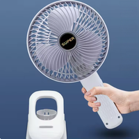 Ventilateur portable rechargeable USB, mini-ventilateur électrique pliable à porter autour du cou pour un refroidissement pratique