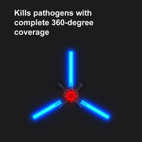 SOTO UV360 Stérilisateur UV Purificateur d'Air Commercial Lampe Germicide pour la Désinfection et la Stérilisation en Hôpital, École, Hôtel