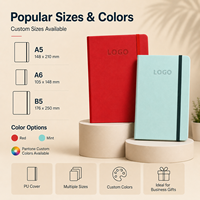 Carnet A5 à couverture rigide, logo gaufré, en cuir PU, reliure cousue, fermeture élastique, cadeau d'affaires, bureau, école, personnalisable en gros