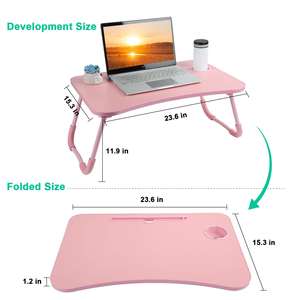 Colorful Design Foldable Simple Laptop Table Modern Folding Study Computer Bed Desk <strong>Cama</strong> <strong>Mesa</strong> - Product Image 2