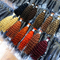 Cheveux humains Jerry Curl en vrac, extensions bouclées rebondissantes pour tresses françaises, extensions au crochet, fournisseur en gros