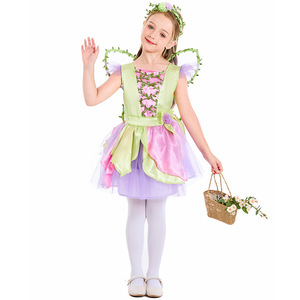 Costume da Gioco XJ - Ali di Farfalla per Halloween - Vestito da Principessa - Costume da Fata Rosa per <span class=keywords><strong>Bambine</strong></span> per Spettacoli Teatrali - Product Image 1