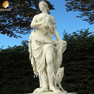 <span class=keywords><strong>Statue</strong></span> grecque en <span class=keywords><strong>marbre</strong></span> blanc ornement personnalisé <span class=keywords><strong>femme</strong></span> avec décor de voile - Product Image 5