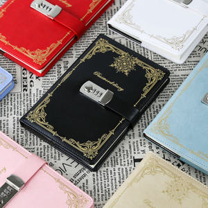 Hot Sale PU Leather A5 Digital Password <b>Lock</b> Notebook Foil Stamping <b>Diary</b> for College High School - Product Image 3