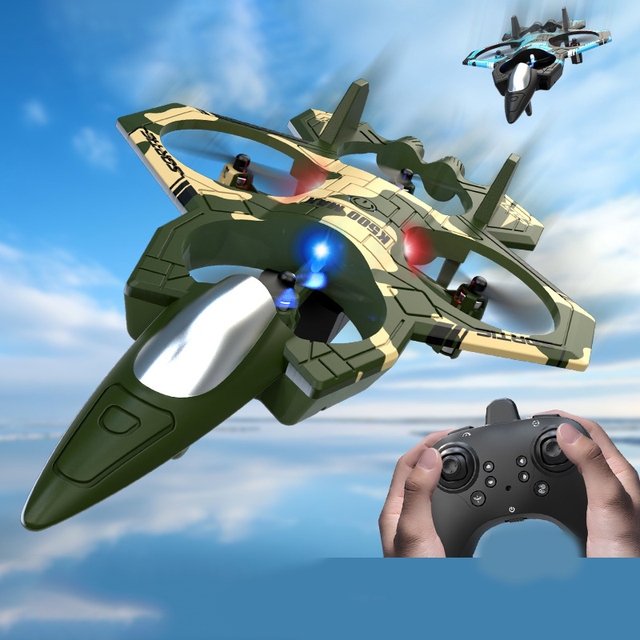 Rui Chang K500MAX Fighter Glider Fixed Altitude Suspended Plastic Quadcopter Unmanned Aerial Vehicle Rolling Stunt Model