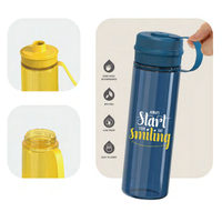 Bouteille d'eau de sport réutilisable Tritan sans BPA de 900 ml, anti-fuite, écologique, avec corde et bouchon à vis pour la salle de sport et les voyages en extérieur