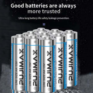 PUJIMAX 4 stuks/verpakking LR6 AA 1.5V Alkaline batterijen, langdurige droge batterij voor huishoudelijke apparaten, OEM ODM bulk levering, CE gecertificeerd - Product Image 5