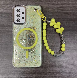Fundas de Celular TPU con Patrón Magnético Impreso de Fábrica BAILI para Samsung A32 A16 S26, Cubierta de Teléfono Elegante con Cadena de Corazones - Product Image 3
