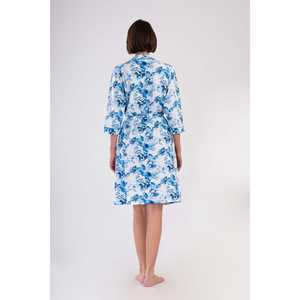 Bata de Lujo para Mujer con Manga 3/4, Logotipo Personalizado, Material Transpirable de Spandex, Estampado Sólido, Tallas Grandes, Vestido de Dormir ODM para Invierno - Product Image 1