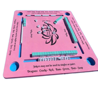 Tapis de Mahjong Américain Moderne Portable Pliable Imperméable en Caoutchouc Tapis Flottant pour Mahjong Table de Bord de Piscine Écologique Durable 4