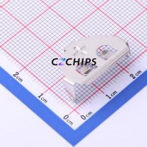 MY-2050-01 Button & Strip Battery Connector Through hole Component (THT) Connector Battery Clip CR2050 Phosphor Bronze Nickel - Product Image 1