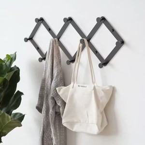 row hooks Coat Robe Hanger Retractable Portable Durable Storage Hook