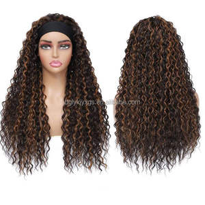 Parrucca per capelli 24inche africano capelli sintetici ricci resistente al calore sintetico senza colla sintetica parrucca per capelli da donna - Product Image 5
