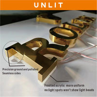 Enseigne lumineuse en lettres acryliques 3D personnalisées Dacosign, étanches et rétroéclairées par LED, avec contrôle Bluetooth pour les devantures de voitures et de cafés