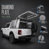 Capot rigide en aluminium pour pick-up Toyota Tacoma 5 pieds TRD 4x4, étanche et verrouillable, OEM ODM