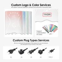 Lampe à ongles LED rechargeable sans fil Yaqin OEM avec écran LCD, séchage rapide pour salon