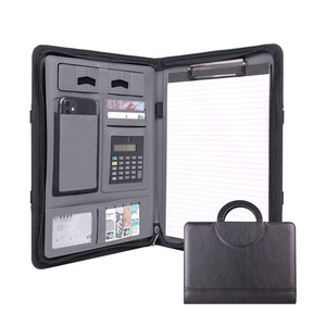 Đa Chức Năng Tập Tin Tài Liệu Top Grade Kinh Doanh Tài Liệu Dây Kéo Túi Với Notepad Và Máy Tính - Product Image 4