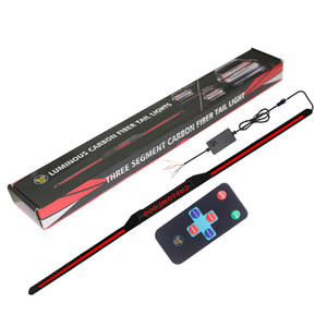 <span class=keywords><strong>WITECH</strong></span> Fourniture Exclusive Nouveau Spoiler Arrière en Fibre de Carbone avec Lumière 6V Garantie 1 An Universel Lumière LED Séquentielle Type Traversant YT-16 - Product Image 5