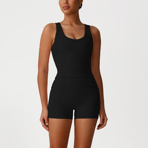 Para <span class=keywords><strong>Amazon</strong></span> Women's New Naked Quick-Drying Tight Top Yoga Shorts Slim Fitness <span class=keywords><strong>Running</strong></span> Pants Elástico Cintura Cierre Frontal Logo - Product Image 2