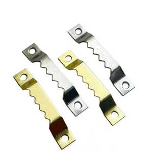 Colgador metálico dentado de una sola cara, color dorado, con capacidad de carga de 3-5 kg, gancho de hierro para colgar cuadros decorativos y pinturas al óleo. - Product Image 3
