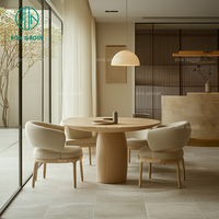 Ensemble de chaises de table de restaurant en bois de chêne commercial simple personnalisé minimaliste pour thé cafés restauration rapide vente en gros