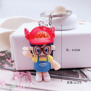 Porte-clés poupée de dessin animé 3D, pendentif en forme de pluie, alare, crème, gâteau, à faire soi-même, vente en gros et en détail, 6 pièces - Product Image 4