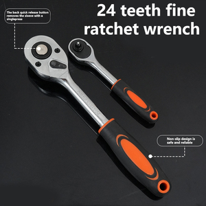 Trung Quốc nhà máy chất lượng cao hơn 94 cái Đức tự động sửa chữa Ổ cắm cờ lê Bộ 1/4 "& 1/2" với trường hợp khó khăn OEM - Product Image 5